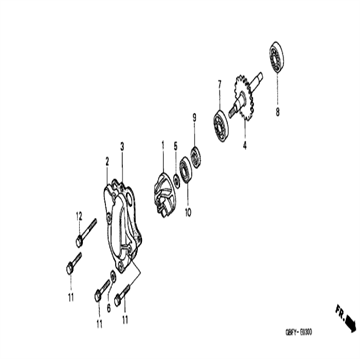 Impeller, water pump, 19215-GC4-731 , Honda